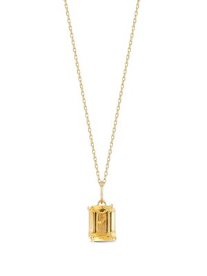 Mateo 14kt yellow gold citrine pendant necklace