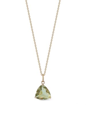 Mateo 14kt yellow gold green amethyst pendant necklace