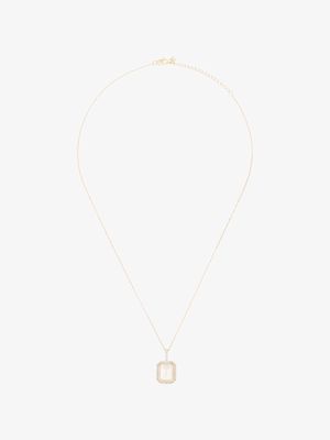 Mateo 14kt yellow gold T diamond necklace