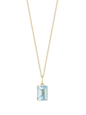 Mateo 14kt yellow gold topaz pendant necklace