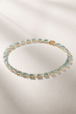 Mateo - Anna 14-karat Gold Topaz Necklace - one size