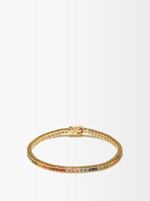 Mateo - Sapphire & 14kt Gold Tennis Bracelet - Womens - Multi