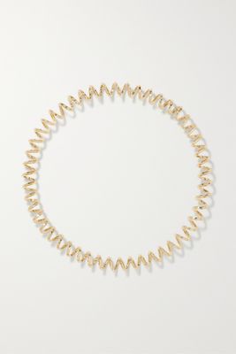 Mateo - Spiral 18-karat Gold Necklace - one size