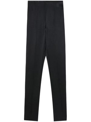 Materiel high-waist zip-fastening trousers - Black