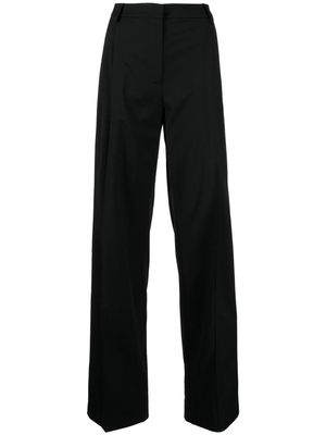 Materiel wide-leg pleated trousers - Black