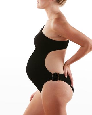 Maternity Bayside One-Piece Cutout Swimsuit