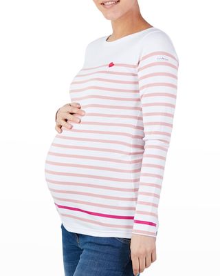 Maternity C Est La Vie Stripe Shirt