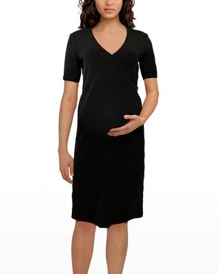 Maternity Ella Rib-Knit Dress