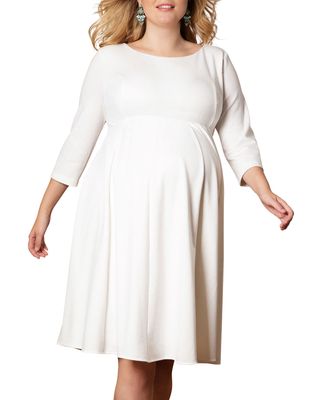Maternity Sienna 3/4-Sleeve Ponte Roma Jersey Dress
