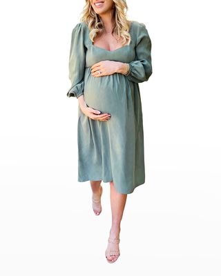 Maternity Sophie Long-Sleeve Dress
