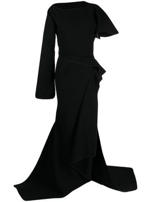 Maticevski asymmetric draped gown - Black