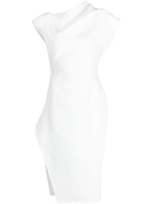 Maticevski asymmetric fitted dress - White