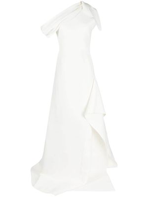 Maticevski asymmetric off-shoulder gown - White