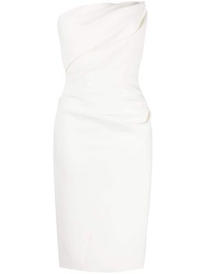 Maticevski draped bodice dress - White