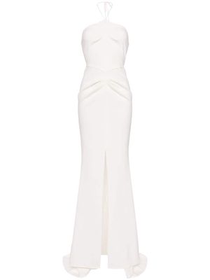 Maticevski halterneck maxi dress - White