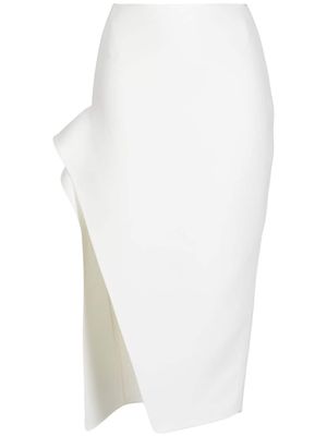 Maticevski high-waisted side-slit midi skirt - White