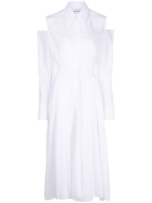 Maticevski long-sleeve shirt dress - White