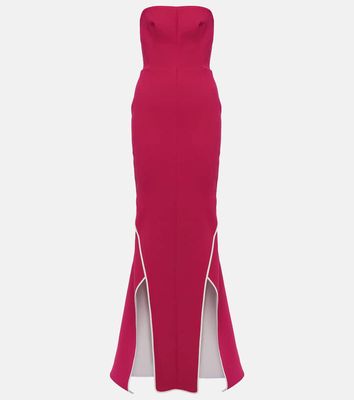 Maticevski Notorious strapless crêpe gown