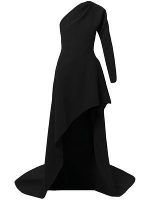Maticevski one-shoulder high-low hem gown - Black