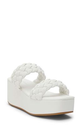 Matisse Greyson Platform Slide Sandal in White