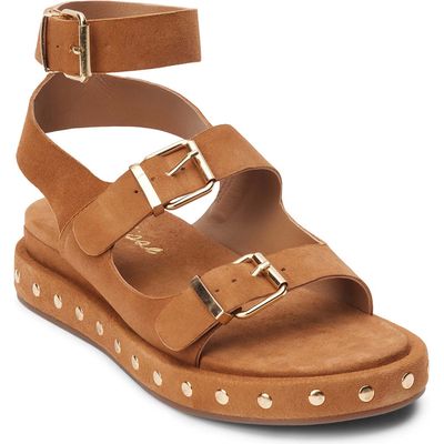 Matisse Platform Sandal in Fawn Suede 