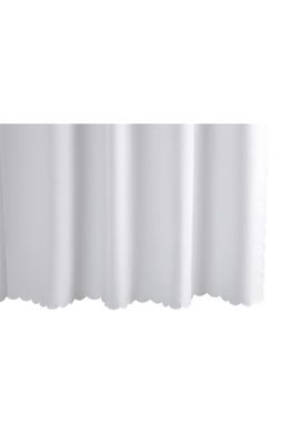 Matouk Diamond PiquÃ© Shower Curtain in White
