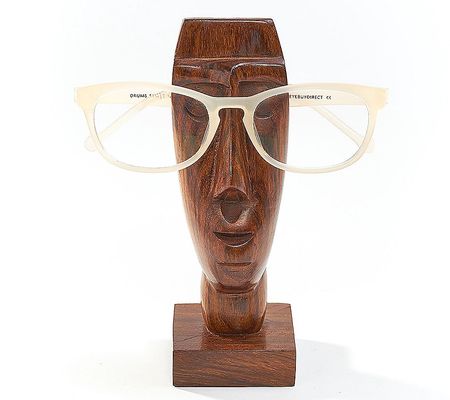 Matr Boomie Wooden Face Glasses Holder Stand