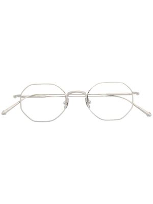 Matsuda geometric-frame glasses - Silver