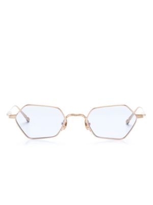 Matsuda geometric-frame titanium sunglasses - Gold