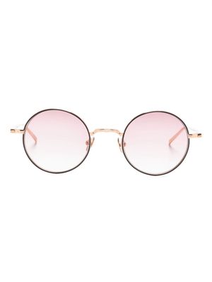 Matsuda gradient round-frame sunglasses - Pink