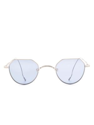 Matsuda heart-motif pilot-frame sunglasses - Silver