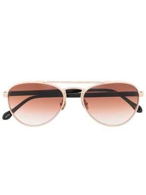 Matsuda pilot-frame sunglasses - Gold