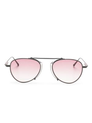 Matsuda pilot-frame titanium sunglasses - Grey