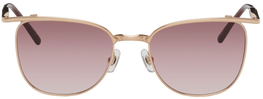 Matsuda Rose Gold & Burgundy M3109 Sunglasses