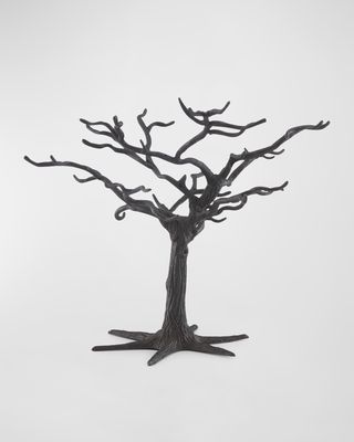Matte Black Metal Ornament Tree