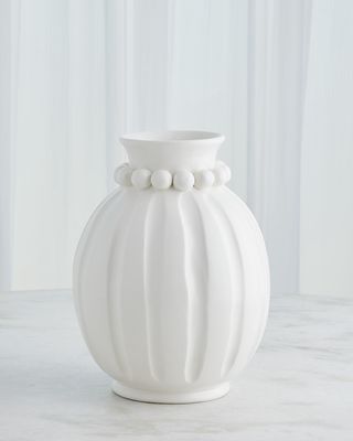 Matte Wide Pearl Vase