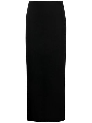 Matteau crepe column maxi skirt - Black
