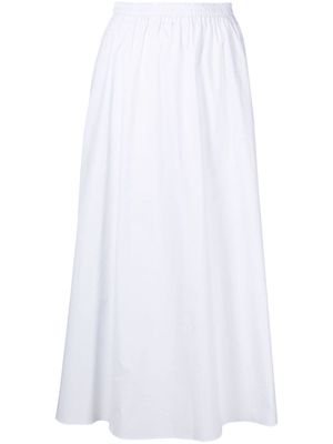Matteau Everyday elasticated-waist full skirt - White