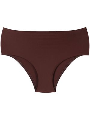 Matteau high-waist bikini bottoms - Brown