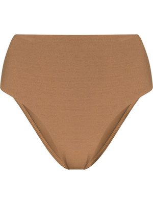 Matteau high waisted bikini bottom - Brown