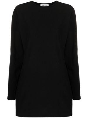 Matteau long-sleeve sweatshirt minidress - Black