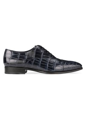 Matted Crocodile Oxford Shoes