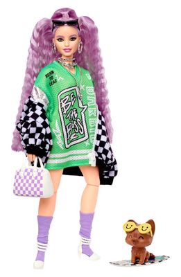 Mattel Barbie Extra Race Car Jacket Doll in Multi