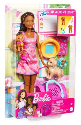 Mattel Barbie Pup Adoption Doll in Dark Brown Hair