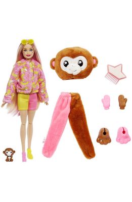 Mattel Barbie® Cutie Reveal™ Jungle Series Doll with 10 Surprises in Monkey 