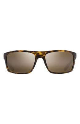 Maui Jim Byron Bay 62mm PolarizedPlus2 Sunglasses in Matte Tortoise/Bronze