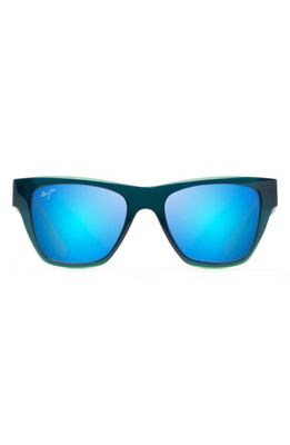Maui Jim 'Ekolu 53.5mm PolarizedPlus2® Sunglasses in Blue/green/grey/Blue Hawaii
