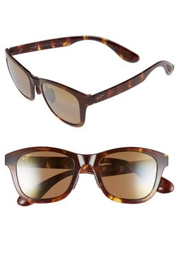Maui Jim Hana Bay 51mm PolarizedPlus2® Sunglasses in Tokyo Tortoise/Hcl Bronze