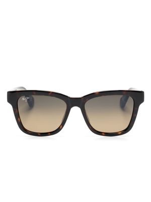 Maui Jim Hanohano square-frame sunglasses - Brown
