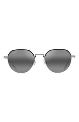 Maui Jim Island Eyes 50mm Mirrored PolarizedPlus2 Square Sunglasses in Titanium
